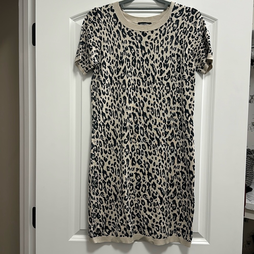 525 leopard sweater dress